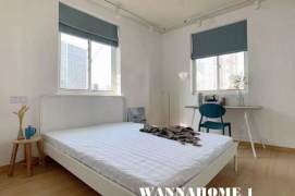 Spacious&Modern&Bright 2Bdrs 1Bath Apt+L14 Wu Ding Rd+Jing'an Temple+6F Walk Up