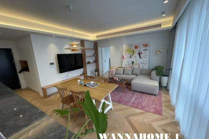 Great Compound+Spacious&Modern&Bright 1Bdr 1Bath Apt+Jing An Temple+Awesome View