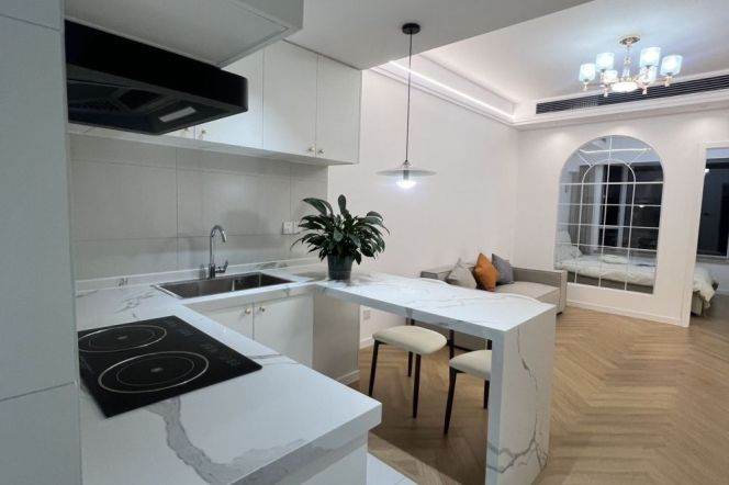 Modern 1Br+ Elevator | Zhongshan Park & Jinshanjiang rd Mt | Highrise | 5.8K