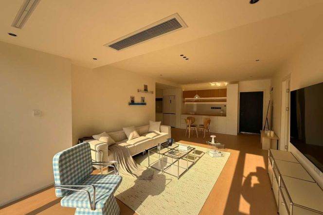 SuZhou Creek view 2BR 2BTH w/ Floor Heating nr ZhongTan Road M3/4