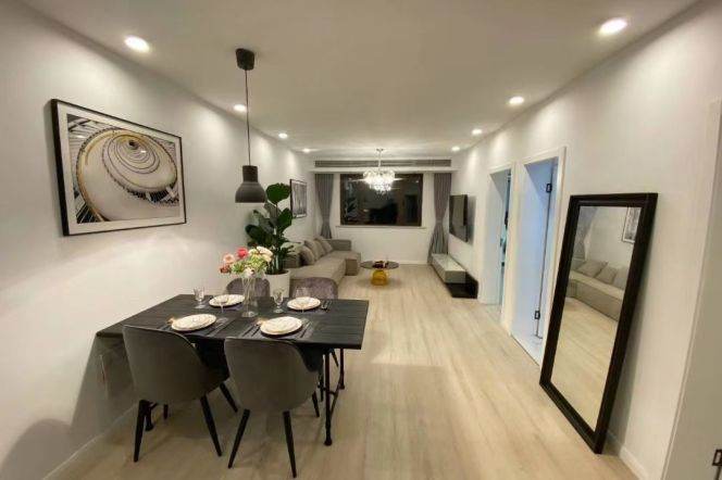 2br with Floor heating/Bathtub near Line 9 Dapuqiao/Jiashan Road St.