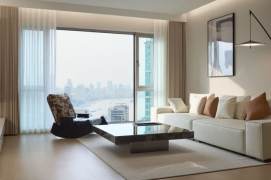 Lujiazui/2br2bt/central AC/floor heat/oven/club/tennis court/pool