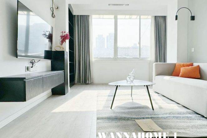 Modern&Spacious&Bright 1Bdr 1Bath Apt+6F Walk Up+Zhong Shan Park CBD