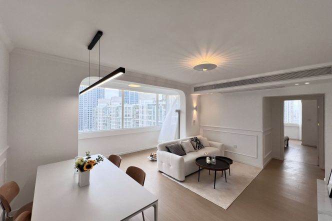 Xujiahui center 3brs/2lr/2ba apt with floor heating; L1/9/11