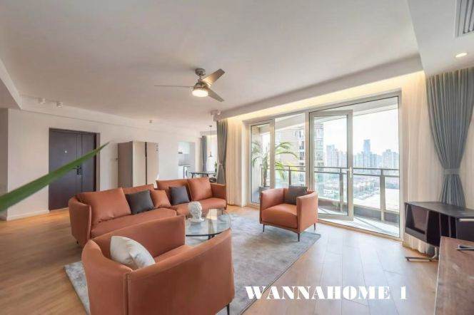 Bright&Spacious 3Bdrs 2Baths Apt+Awesome Su Zhou Creek View+L13 Wu Ning Rd/Top Compound