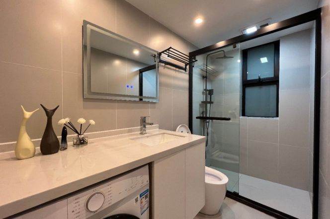 Wanhangdu rd/Wuding rd floor heating 1br/2lv/1ba apt; L2/11