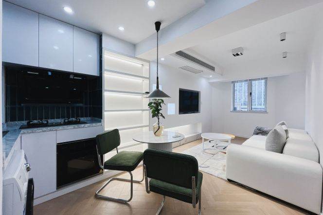 Modern 1br apt | Jiangsu rd Metro L2/11 | Elevator 8F | 9.2K