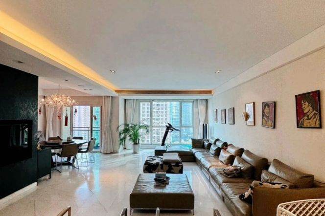 Lujiazui/5br3bt/central AC/floor heat/terrace/club/tennis court/pool/big terrace