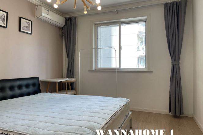 Spacious&Modern&Bright 2Bdrs 1Bath Apt/Large Closet+Jing An Temple+Nice View
