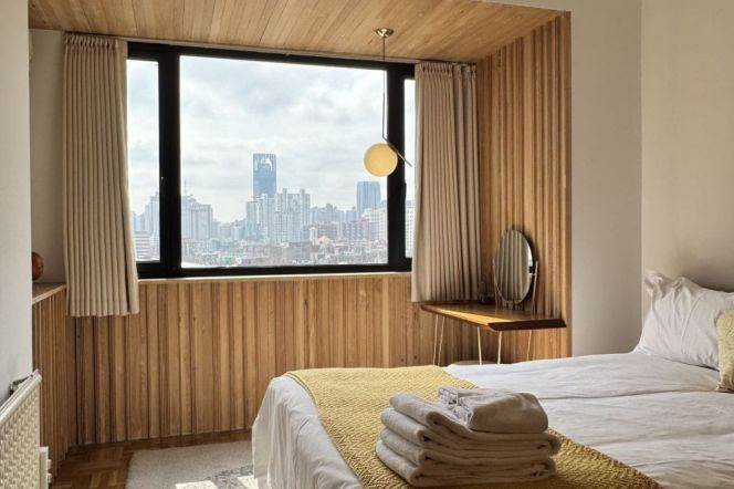 Spacious 2Br-2bathr + Wall heating |South Shanxi rd & Iapm | Mid Huaihai rd metro L13