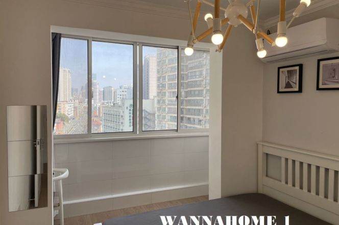 Spacious&Modern&Bright 2Bdrs 1Bath Apt/Large Closet+Jing An Temple+Nice View
