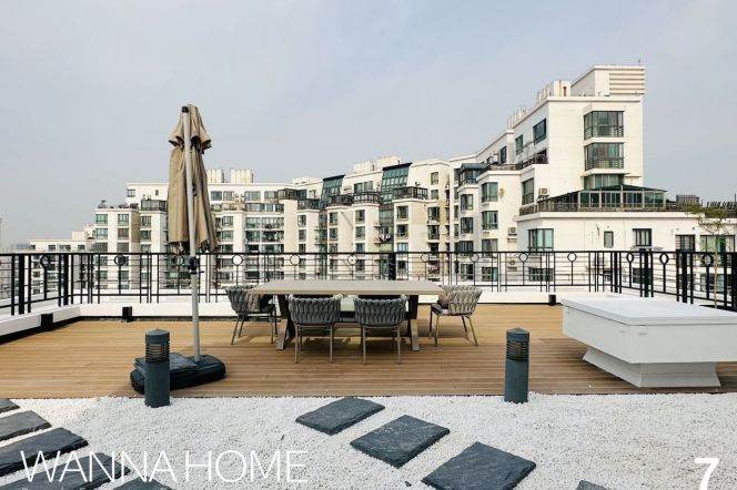 Amazing Terrace+Balcony/Garden Compound/Suzhou Creek/Bathtub/Large Storages/Heater/Cozy3+1br2bt