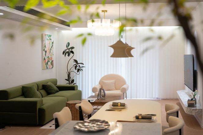 Chic Design 2+1Beds 2Bts Heating Oven Balcony@Yanping Road