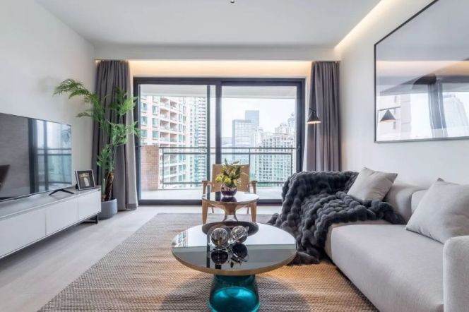 Lujiazui/3br2bt/central AC/floor heat/gym/tennis court/pool/outdoor balcony dishwasher