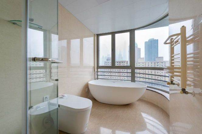 modern big 3brs floor heating modern furniture open balcony near Huang pu river 24K