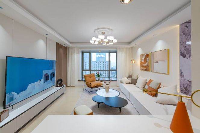 modern big 3brs floor heating modern furniture open balcony near Huang pu river 24K