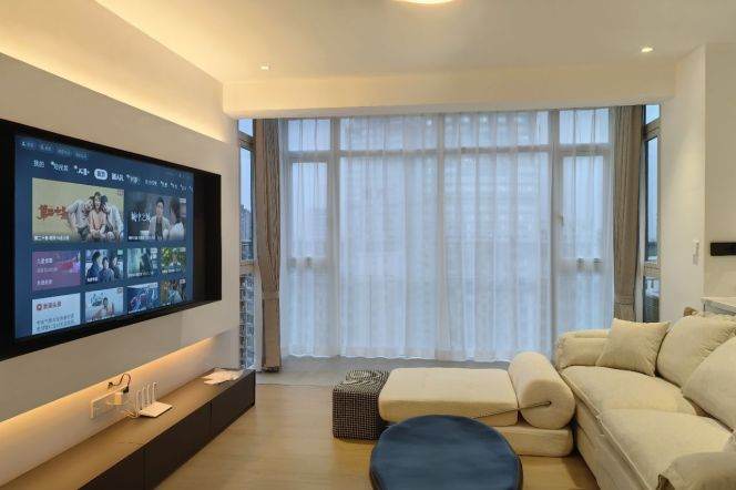 modern 2brs floor heating nice view modern furniture beside Huang pu river 23K
