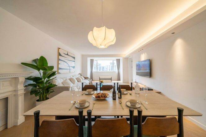 modern super modern big 3brs floor heating modern furniture near Hongkou stadium line 3,4