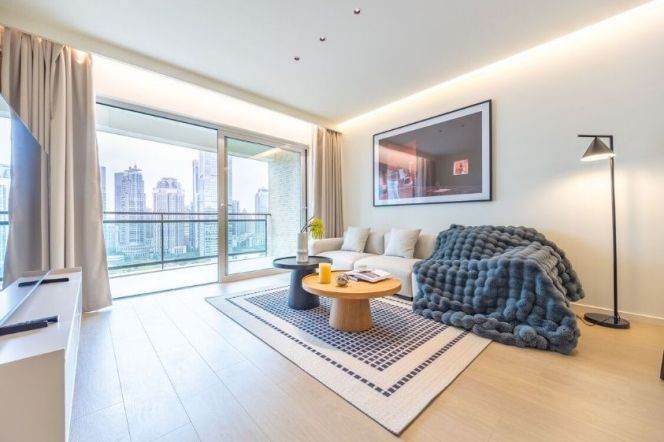 Lujiazui/3br2bt/central AC/floor heat/outdoor balcony/Huangpu River view/club/tennis court