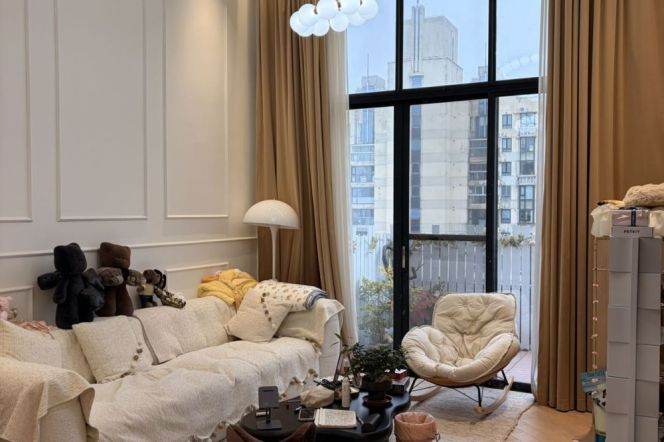 Loft-Style Residence nr Xintiandi: Rare High-Ceiling 2BR with Terrace