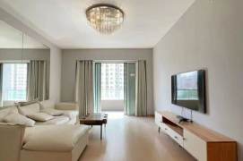 modern big 2brs open balcony modern furniture in Jing an temple line 2,7,14 only 19K