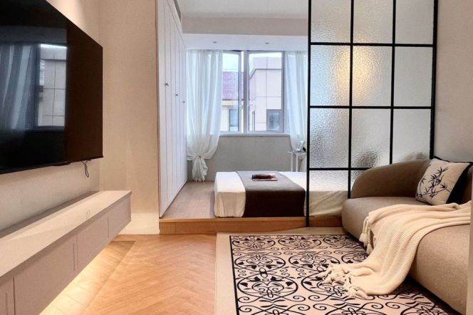 Charming 1br 1lr/elevator/central AC/Dishwasher,SH Swimming Center@L11