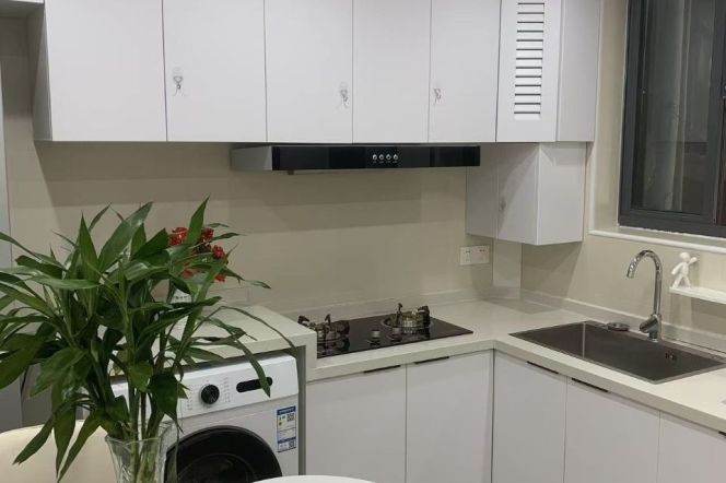 Modern Designer Studio | Private 15sqm Terrace | Prime Xuhui Location near Xujiahui Park