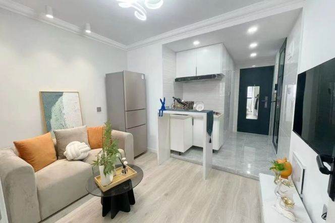 Modern 1Br/2Lr/1Bt 2mins walking Distance to L2/11 Jiangsu Rd Station 
