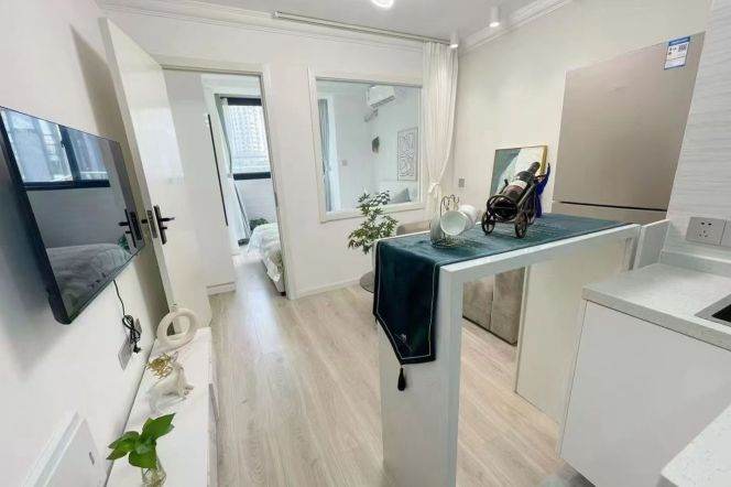 Modern 1Br/2Lr/1Bt 2mins walking Distance to L2/11 Jiangsu Rd Station 