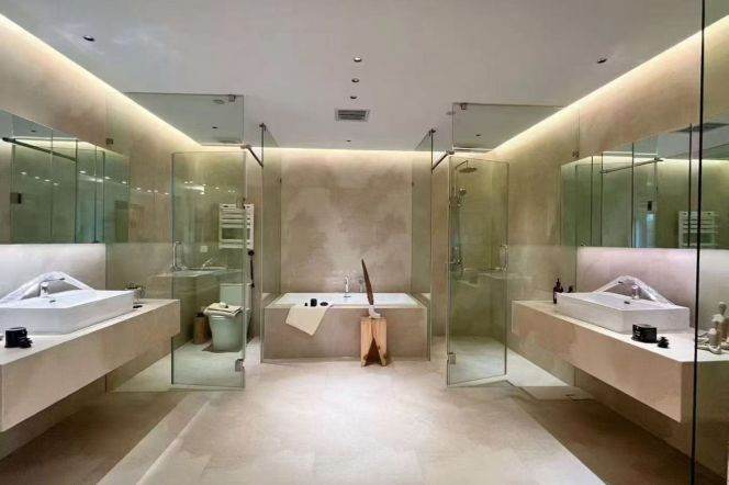 modern huge 5brs apartment floor heating modern furniture line 10 in Hong qiao only 40K