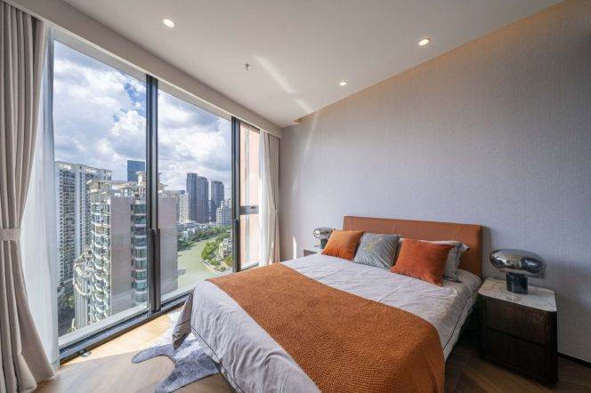 Exclusive Riverside Living on Suzhou Creek: Sophisticated 2BR Serviced Residence