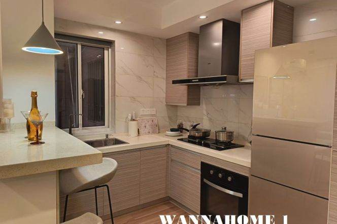 Nice Building+Spacious&Modern Elevator 1Bdr 1Bath Apt+L2/11Jiang Su Rd+Large Storage+JIng An Temple