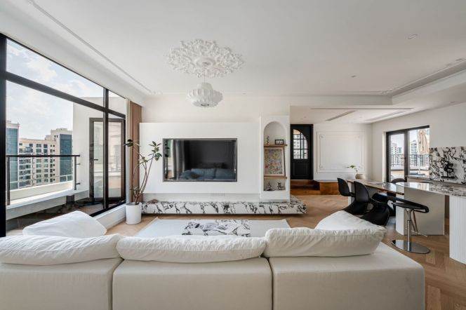 modern big 3 brs plus study huge terrace floor heating near su zhou river line 3,4 