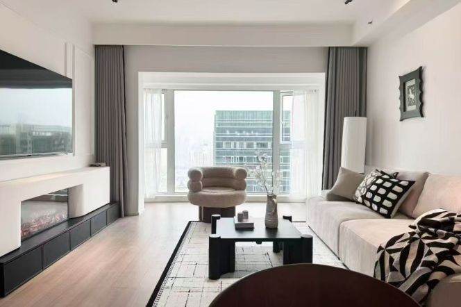 Kerry Everbright City，French-style minimalist luxury, 2+1 bedroom with underfloor heating