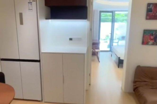 Renovated 1br apt,private yard,CA,Dishes washer,Parking,L15，Gubei