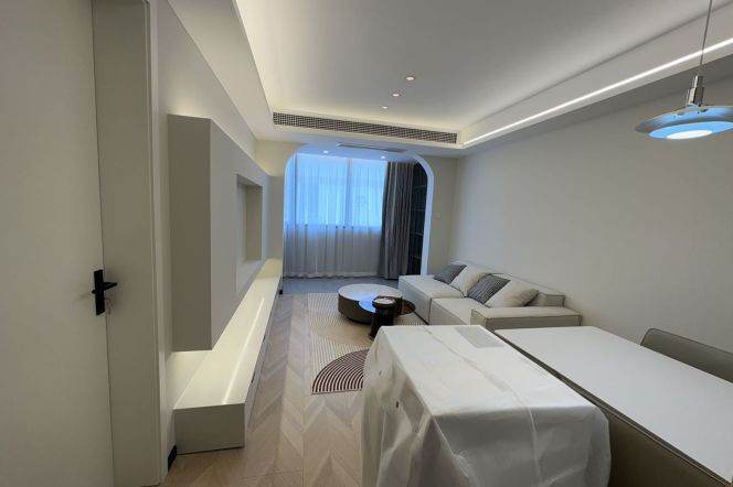 Brand new/elevator 1BR 2LR/big living room/central AC,Jiangsu rd@L11/2