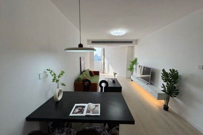 Nice 2bedrooms elevator Apt with central AC near L2/11Jiangsu Rd