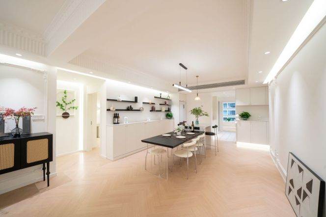 modern big 3brs floor heating modern furniture beside Xujiahui park line 1,9,11 