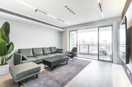 3 Brs, 2 Baths with Open Balcony/Floor Heating/Central ac, 180 sqm @ Changshou metro L7&13