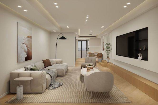 Brand new decoration 2brs with floor heating in Gubei Phase II