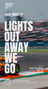 Lights Out Away We Go F1 Party