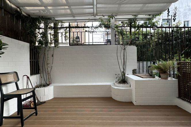  Renovated 1br old apt with Yard nr Changshu Rd L1&7