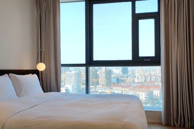 Jingan 1-bedroom 1-living room apartment with independent walk-in closet 