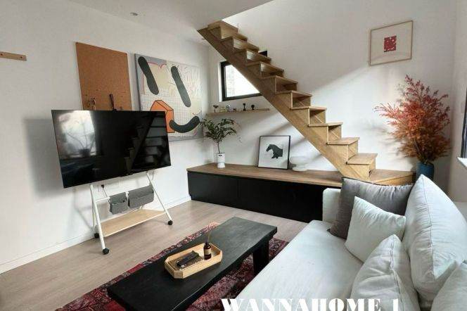 Spacious&Modern Duplex 2Brs 1Bath Apt+Jiang Su Rd+Nice Compound+2F Walk Up