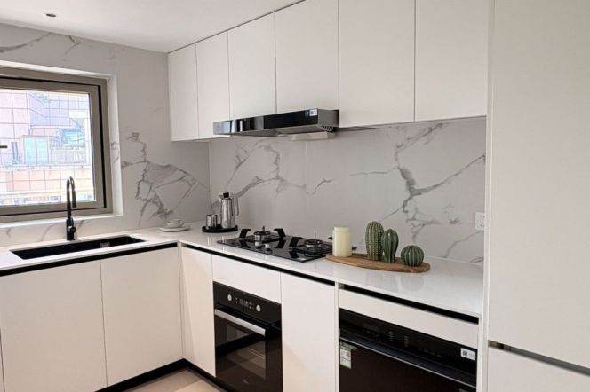 brand new big 3brs floor heating modern furniture good river view beside Huang pu river