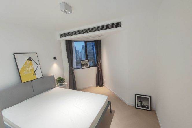 1 Br with Open Balcony/Floor Heating/Central ac/Dish washer, 80 sqm @ Hanzhong metro L12