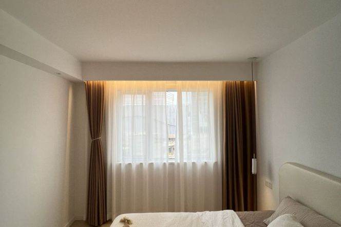 Newly Renovated 2BR in Putuo | 2mins to Changshou Rd Metro | Floor Heating & Modern Design