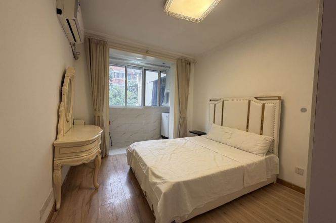 Newly Renovated 1BR Apartment | 3rd Floor with Private Balcony | Right by Zhenping Rd Metro