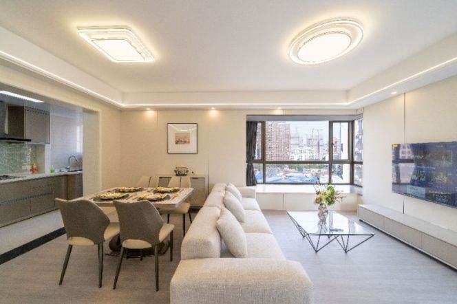 3 Brs, 2 Baths with Floor Heating/Central ac/Oven/Dish washer /Parking, 120 sqm @ Zhongxing metro L8