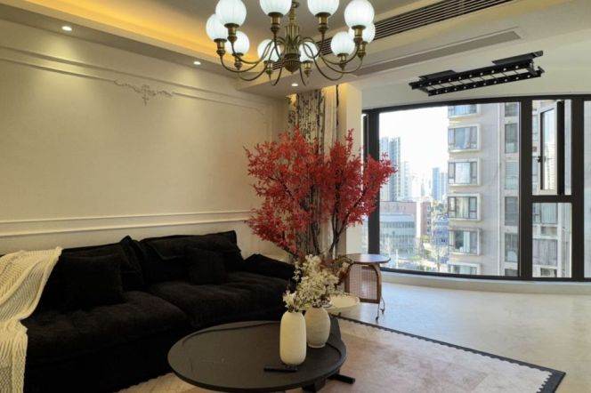 Huge balcony 2Br-2bathr | Suzhou Creek | Jiangning rd Mt L13 | Modern 2Br 130Sqm